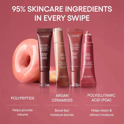 Brand Lip Gloss Donut Lip Balm Lightweight Hydrating Nourishing Repairing Improve Lines Dryness Create Naturally Plump Lips