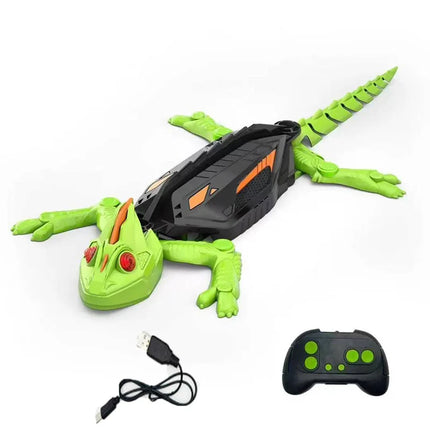 Kid Wall Climbing Chameleon Remote Control Cockroach Spider Gecko Simulation Crawling Toy Charging Halloween Prank Toy Gift