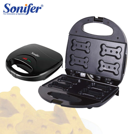 Electric Waffles Maker Bone Plate Sandwich Maker Machine Bubble Egg Cake Oven Walnut Cake Maker Breakfast Waffle Machine Sonifer