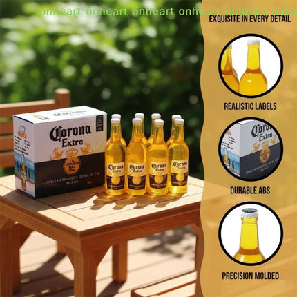 [C]1 Set 112 Scale Dollhouse Miniature Corona Beer Case DIY Kids Toy for Birthday Scene Decor