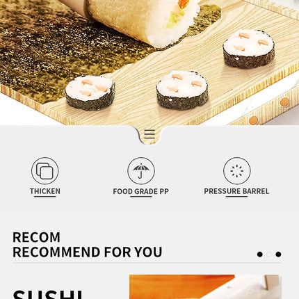 Quick Sushi Maker DIY Roller Rice Mold Meat Vegetable Rolling Mold Sushi Device Making Machine Bento Kitchen Accessories Gadgets