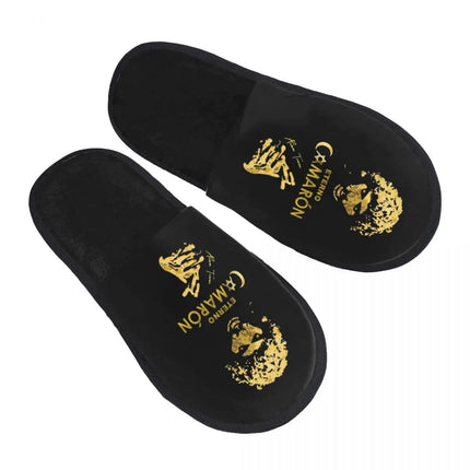 Custom Camaron De La Isla Memory Foam Slippers Women Comfy Warm Musician Flamenco Singer House Slippers