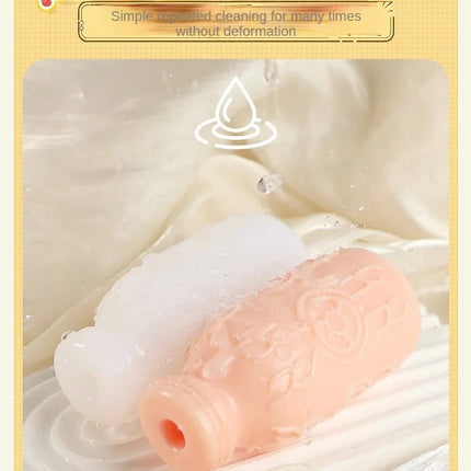 Male Portable Masturbator Cup Sex Toy for Men Penis Trainer Pocket Pussy Real Vagina Anal Airflow Suction Control Adult Products