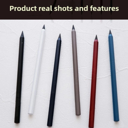 6/1 PCS 6 Colors Metal Eternal Pencils No Ink Infinity Pencil For Kids Art Sketch Color Drawing Pen Office School Supplies