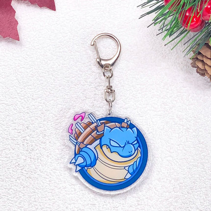 Pokémon Pikachu Gengar Bulbasaur Squirtle Car Keychain Accessories Acrylic Charms Pendant For Bag Key Holder Backpack Decoration