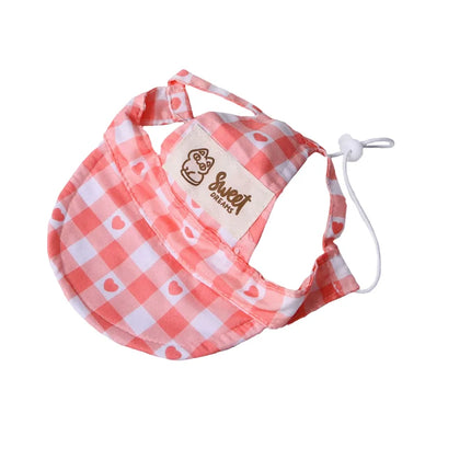 Leaky Ear Sun Protections Pet Sun Hat, Cute Puppy Baseball Hat, Cat Sun Hat,Pet Outdoor Sun Protection Baseball Cap, Adjustable