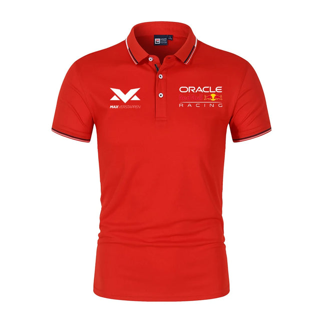 Red Bull 1 Driver Logo Racing Team Men Polo Shirt Summer Short Sleeve Male Polos T-shirt 2025 New Casual Men's Clothes Tops