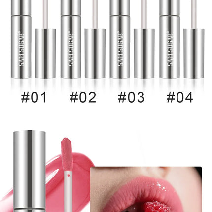 4 Color Mirror Gloss Lip Gloss Waterproof Long Lasting Moisturizer Water Light Lip Glaze No Fading Liquid Lipstick Lips Makeup