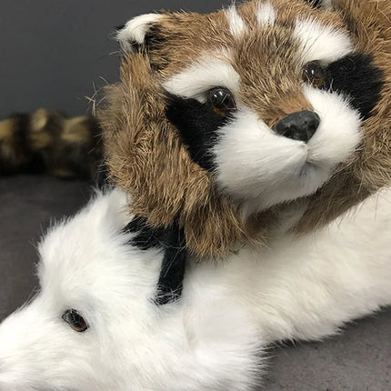 Spring Animal (White Fox/Raccoon) Magic Tricks Rabbit Fur Fake Animal Comedy Magia Accessories Stage Illusions Gimmicks Props
