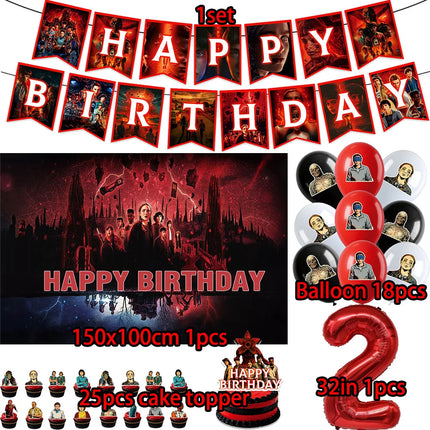 HOT Birthday Party Decorations Balloon Sets Disposable Party Plates Tablecloths Kids Birthday Gifts Baby Showers