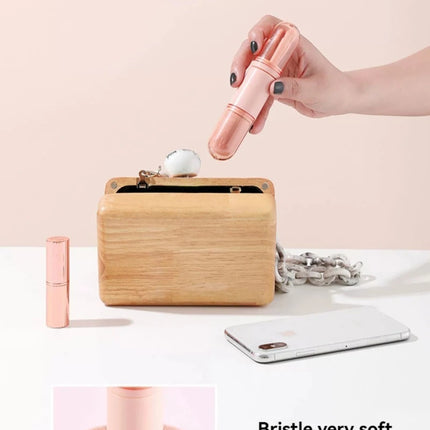 Portable Powder Blusher Brush With Cover 4 in 1 Travel Small Set Makeup Eye Shadow Telescopic Multi-Function Mini Makeup Tool