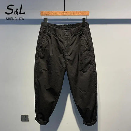 Quick-drying Thin Versatile Solid Color Loose Fashion Harren Long Summer Men's Comfortable Small Feet Casual Pants