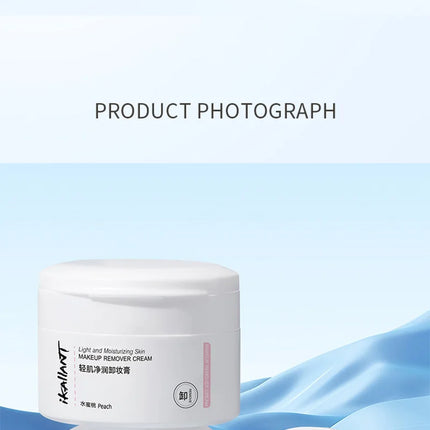 Skin-Friendly Moisturizing Makeup Remover Cream, Powerful Makeup Remover and Skin Moisturizer. Two-Step Makeup Removal, Natural