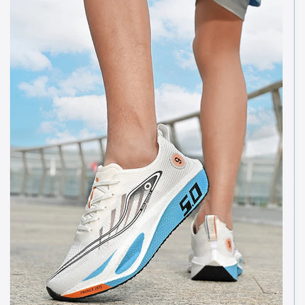 New Sports Shoes for Men&Women, Running Sneakers, Carbon Plate, Male Marathon Racing, Shock-absorbing, Athletics Training Shoes