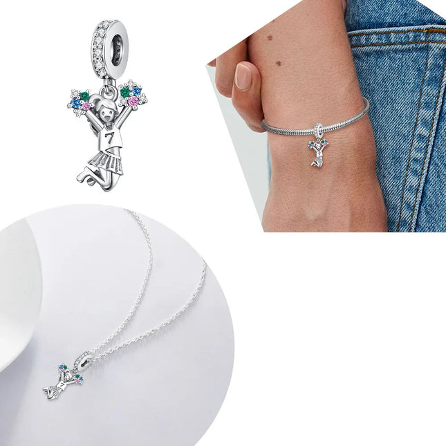 2025 Classic Ballet Pendant Fit Bracelet Diy For Women Daily Wear mermaid Cheerleading Charm Fashion Jewelry Love Birthday Gift