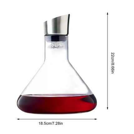 1500ML Iceberg Whisky Wine Decanter Handmade Lead-free Crystal Wine Pourer Carafe Thickened Wine Dispenser Pot Bar Accessories