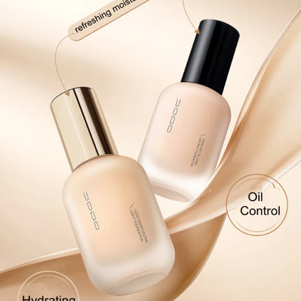 UODO Hydrating Oil-Control Foundation Liquid Long-Lasting Matte Finish Lightweight Formula For Oily&Combination Skin Base Makeup
