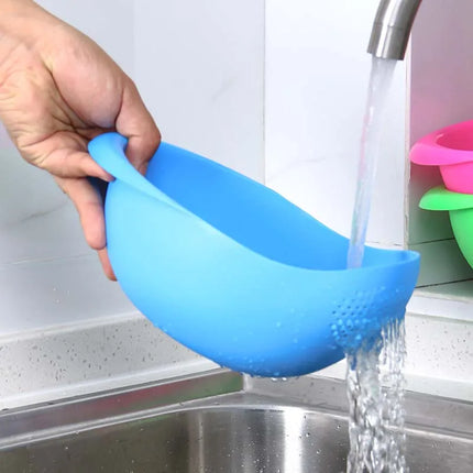 Rice Washing Filter Beans Strainer Basket Colander Plastic Sieve Fruit Vegetable Bowl Drainer Cleaning Tools Home Kitchen Tools