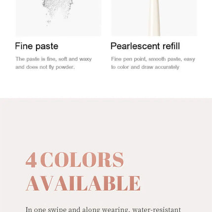 HISYI Two-In-One Lying Silkworm Pen Brightens down Waterproof Sweat-Proof Non-Smudge High-Light 3D Liquid Eyeliner Pen