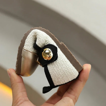 Sweet Kids Flat Shoes New Spring Autumn Girls Leather Shoes Fashion Bowknot Trend Children Causal Princess Wedding Party Shoes