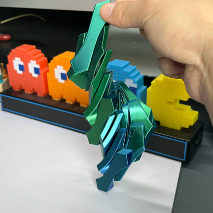 3D Printed Slime Effect Cube Fidget Toy, Stress Relief Desk Toy