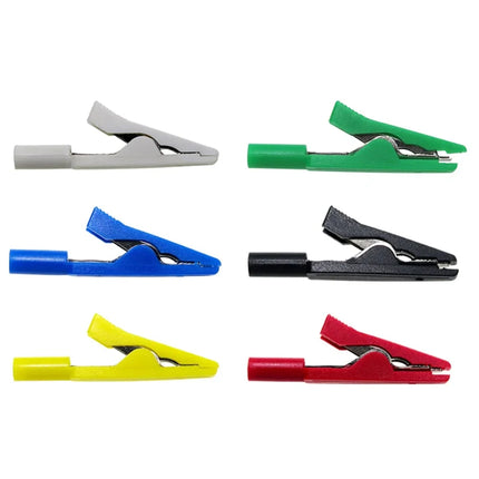 40/10 Pcs Insulated Solderable Alligator Clips with Pure Copper Jaws for Safe Electronics Testing