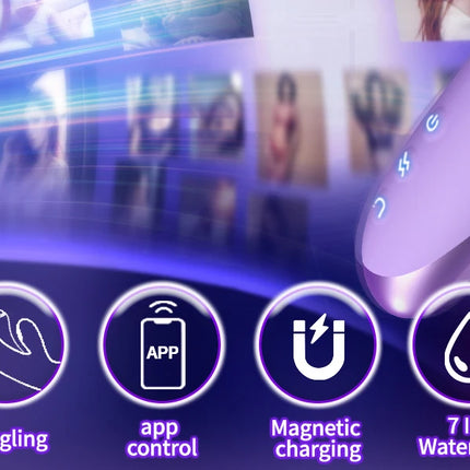 G-Spot Vibrator Adult Sex Toy for Women with 7 Wiggle Vibrating Modes Nipple Vagina Clitoris Stimulator App Control Masturbator