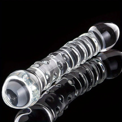Glass Crystal Masturbation Stick G-spot Butt Anal Pussy Massager Trainer Anal Plug Butt Plug Adult Sex Toys For Men Women Couple