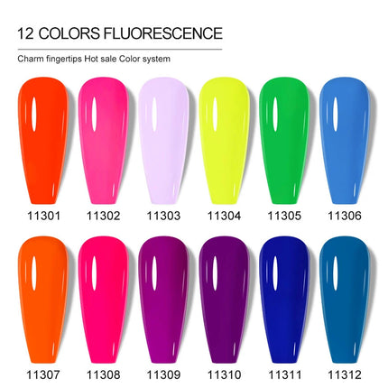 Arte Clavo Glitter Gel Nail 15ml Semi Permanent Soak Off UV Gel Varnish Nail Manicure Top Base Coat Gel Polish Art Decoration