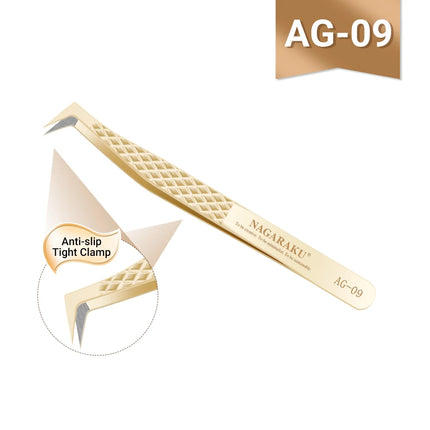 NAGARAKU Tweezer for Eyelash Extensions Professional Eyelash Tweezers Antistatic Straight