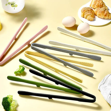 Silicone Food Toast Tongs Trivet Tongs Non-slip Heat Resistant BBQ Salad Cooking Serving Clamp Steak Pasta Clip For Kitchen 2026