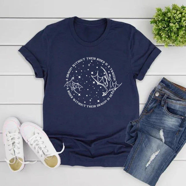 Fourth Wing T-Shirt Basgiath War College Shirt Unisex Short Sleeve T-shirts Dragon Shirts Vintage Graphic Tees Book Lovers Gift