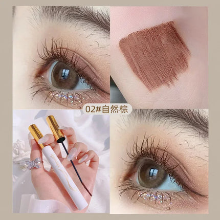 Merssitin Waterproof Mascara Slender Long Curly Mascara Does Not Smudge Blue Mascara Waterproof Mascara Sexy Clear Mascara