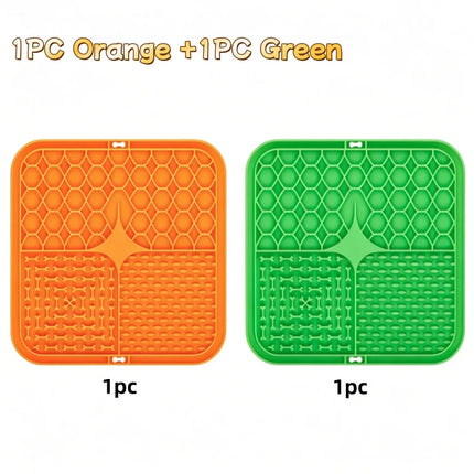 Pet Lick Silicone Mat Slow Feeder Dog Food Plate Bathing Distraction Sucker Training Feeder for Dogs Kitchen Supplies