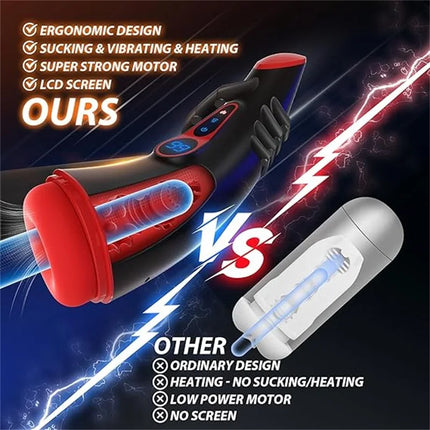 Automatic Sucking Heating Vibrating Male Masturbator Cup Sex Toy for Men Penis Pump Male Masturbators Masturbation Tools 18+
