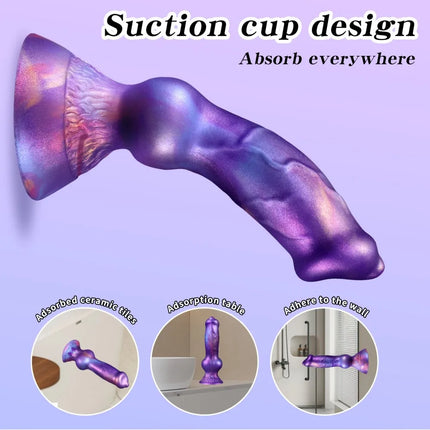 Realistic Dog Penis Squirting Dildo Anal Plug Knot Suction Cup Enema Ball Waterproof Silicone Fantasy Adult Toy for Men and Wome