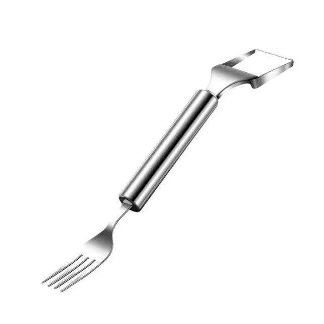 2-in-1 Stainless Steel Fruit Cutter,Dual Head Watermelon Fork Cutter Slicer Tool for Home Kitchen Gadget Melon Cube Cutter