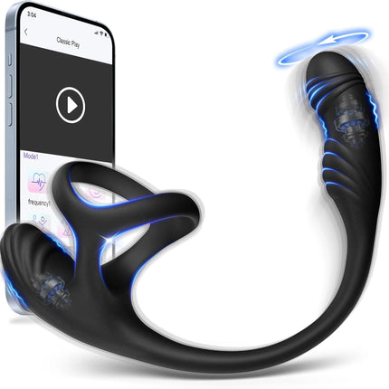 Anal Vibrator Male Sex Toys for Men Prostate Massager With Penis Ring Remote Anal Toy Adults Product Butt Plug for Women Gay