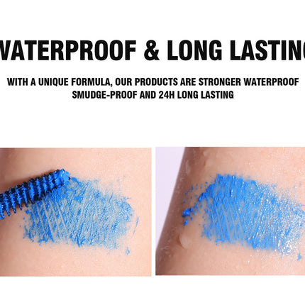 Multicolor Neon Mascara Fluorescence Waterproof Lasting Cosmetics Luminous Pigment Quick Dry Mascara Eyelash Shine in The Dark