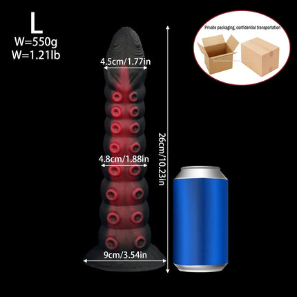 New Tentacle Anal Plug Mixed Color Alien Dildo Soft Huge Butt Plug Suction Cup Anal Toys Vaginal Anal Dilator Sex Toys Women Men