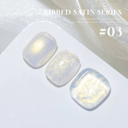 MIANEL 12ML Mother-of-Pearl Mermaid Shimmer Thread Gel Polish 2026 Spring-Summer Collection Fine Glitter Aurora Pearl Nail Art