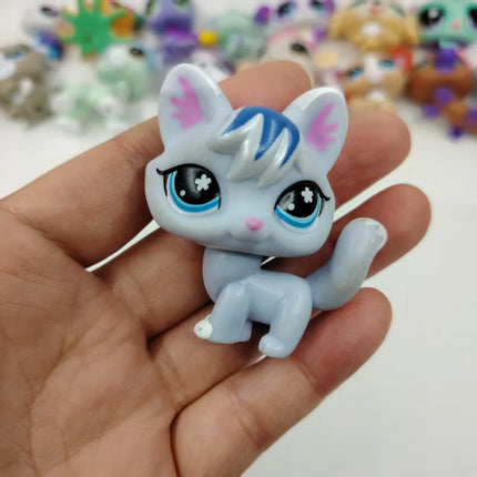 Original LPS Pet Toys Cute Animal Can Shake Head Kitten Collection Toys for Girls Christmas Birthday Gift