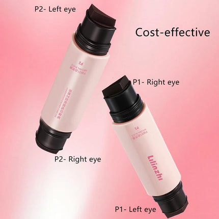 1Pc Magnetic Double Head Stamp Eyeliner Pen Waterproof Quick-Drying Black Brown Liquid Eye Liner Makeup Cosmetics Set