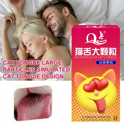 12pcs 9D G-spot Stimulation Condoms with Super Big Spikes Dots, Men's Delayed Ejaculation Penis Sleeve, Adult Sex Toys for Men