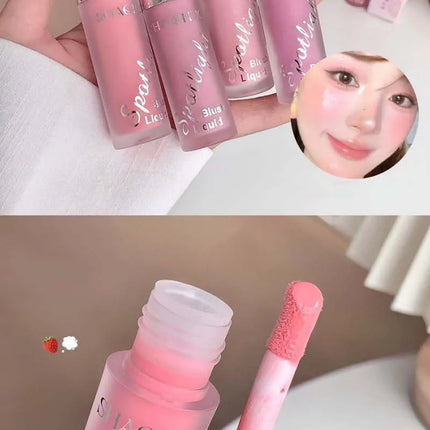 Liquid Blusher Makeup Water Light Jelly Blush Cool Warm Tone NudePink Liquid Rouge Highlighter Brighten Face Korean Style Makeup