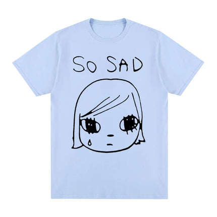 Yoshitomo Nara Sad Vintage T-shirt Japan Party Cotton Men T shirt New Tee Tshirt Womens Tops