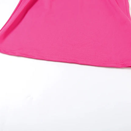 Weird Puss Metal Knot Tank Tops Women 2025 Summer Solid Pleated Sleeveless Stretch Simple Basic Streetwear Skinny Casual Vest