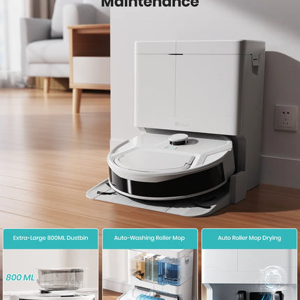 Lefant M265 2-in-1 Small Robot Vacuum Cleaner and Mop For Pet Hair Carpets Hard Floors