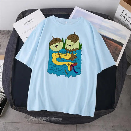 Marceline And Princess Bubblegum Kawaii Shirt Funny T-shirt Gift T-shirt Streetwear T-shirt Plus Size Men/Women T-shirt 90s