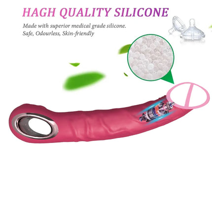 Realistic Dildo Vibrator G Spot with Female Stimulator Big Penis Anal Plug Adult Man Real Penis Sex Toys for Women 10 Modes